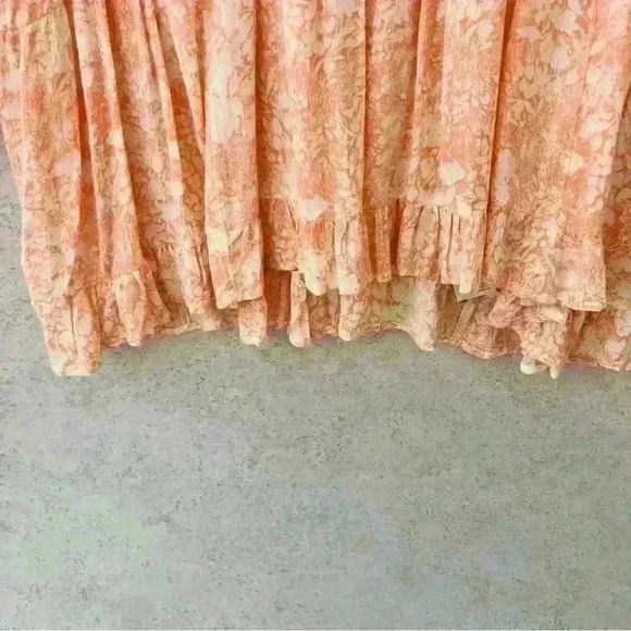 ANTHROPOLOGIE COLORFUL BOHO FLORAL EMBROIDERED FLOWING SUNDRESS SUMMER LONG SLEE - Picture 5 of 13